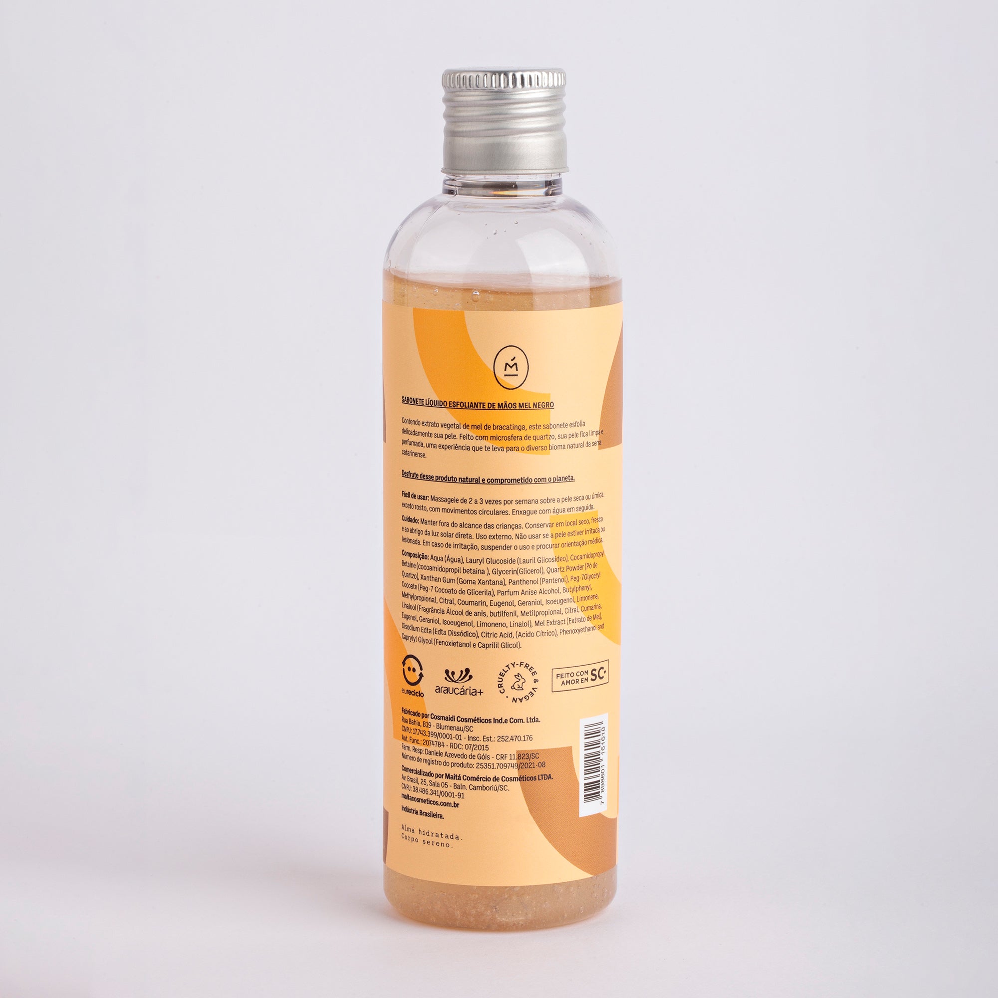 Sabonete Líquido Esfoliante Mel Negro