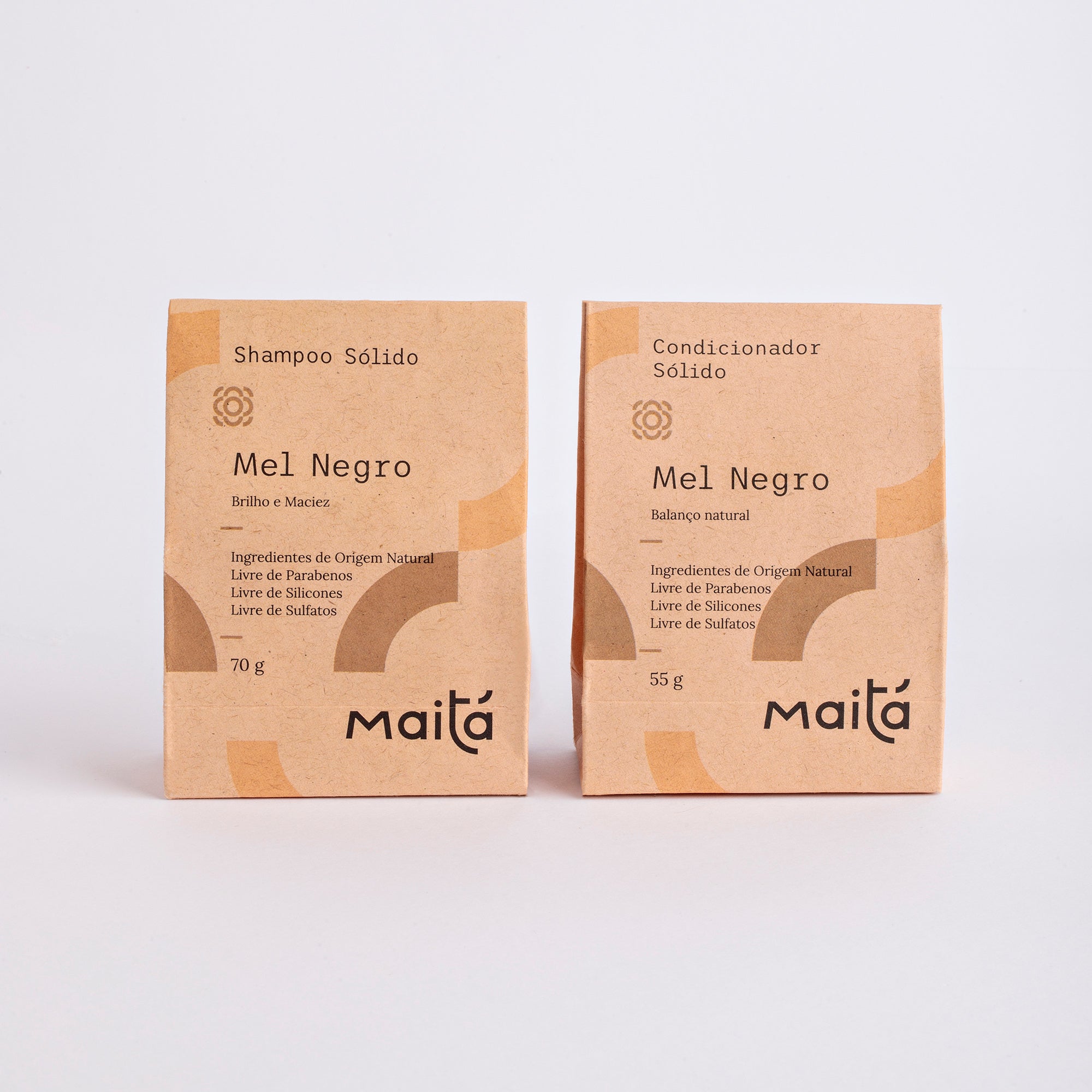 Kit Shampoo e Condicionador Sólido Mel Negro